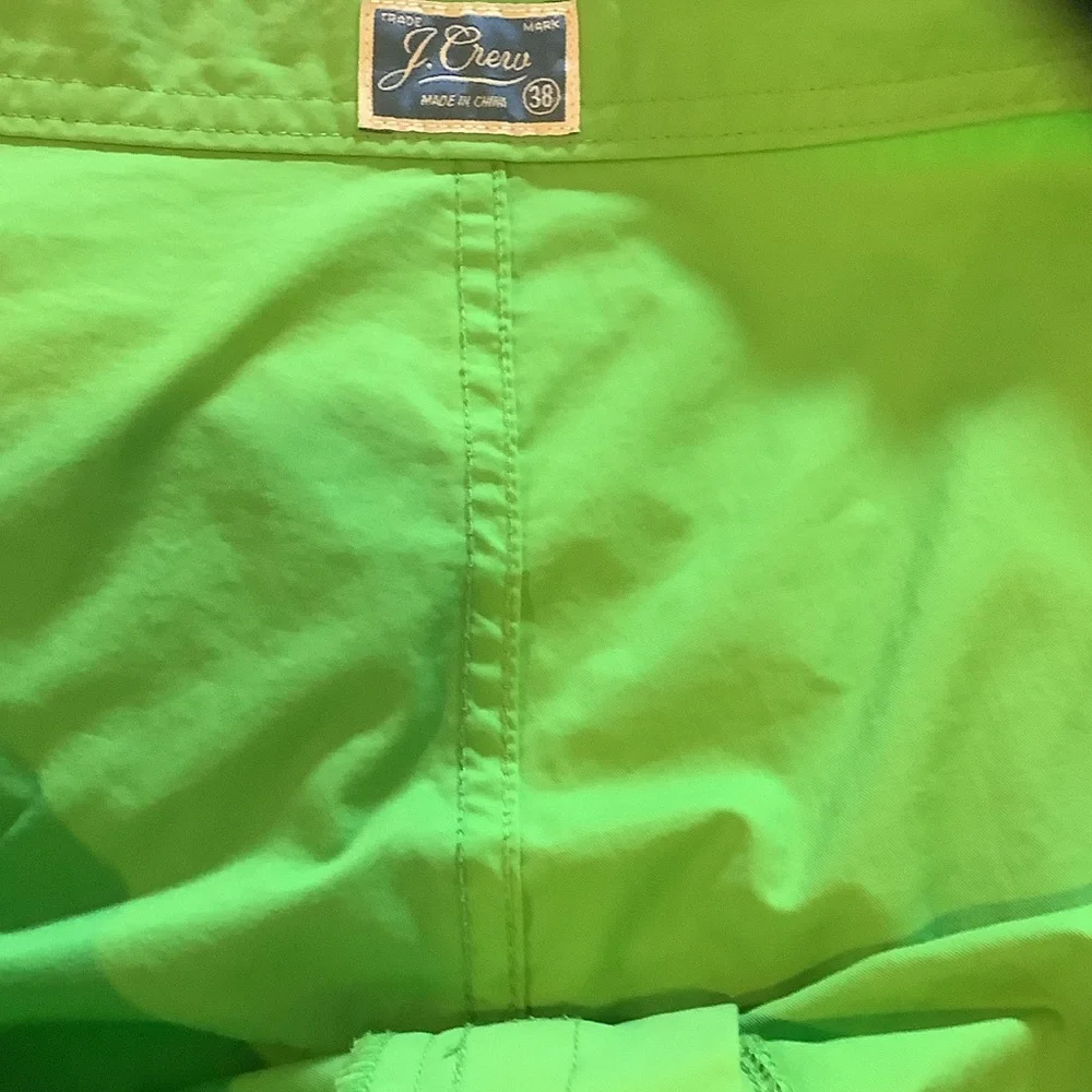 J. Crew Bright‎ Green swim trunks